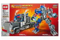 Set de constructie Transformers - Optimus Prime, 555 piese tip lego