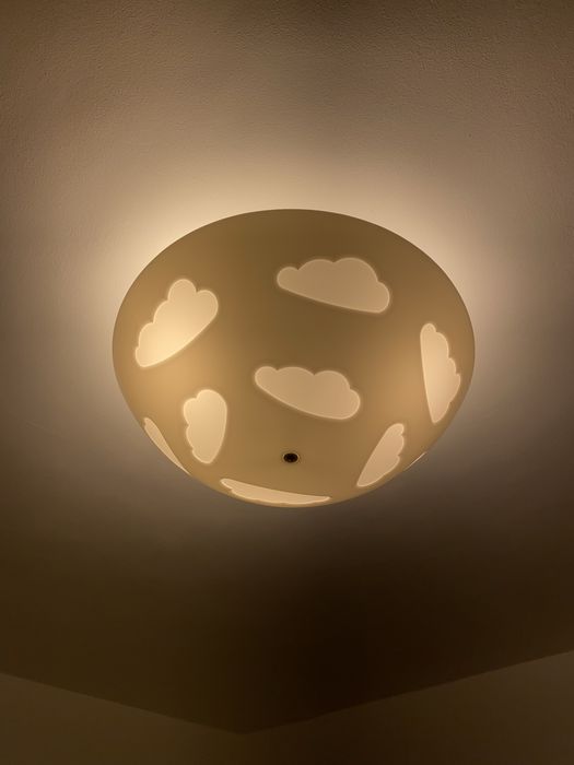 Plafoniera Ikea alba/nori