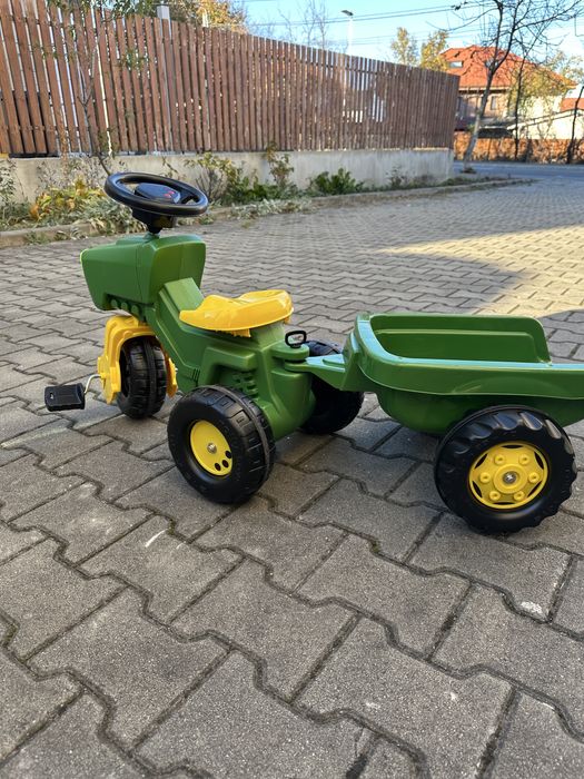 Tractoras John Deer, marca Rolly Toys