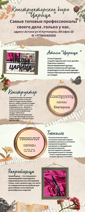 Дизайнер одежды, лекала, ателье.