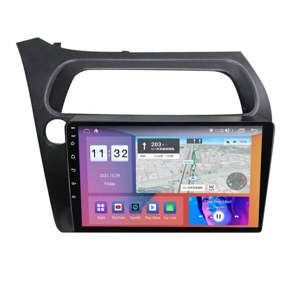 NAVIGATIE Android 14 Honda Civic 2006 2011 1/8 Gb Waze CarPlay +CAMERA