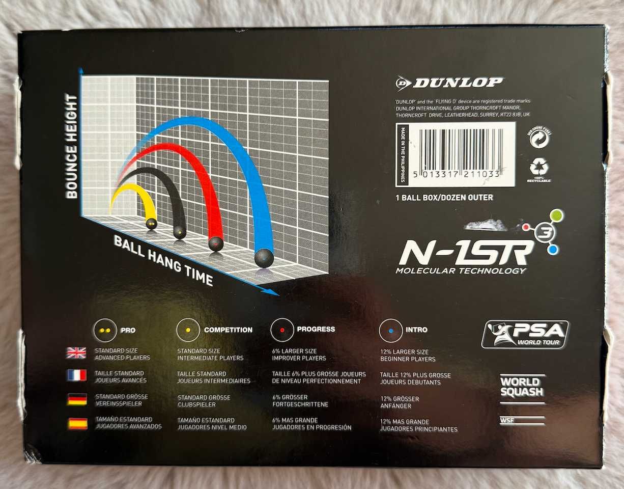 Скуош топки Dunlop PRO топчета профисионални за Squash