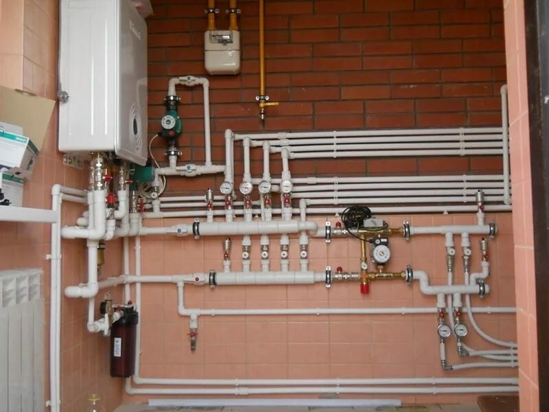 Установка 2х контурных котлов