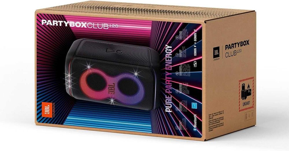 ПРОМО Нова Преносима Аудио Система JBL Partybox Club 120, 160W RMS