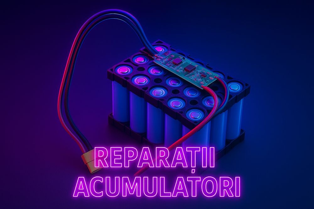 Reparații acumulatori Li-ion / LiFePO4 – Celule 18650/21700, BMS,