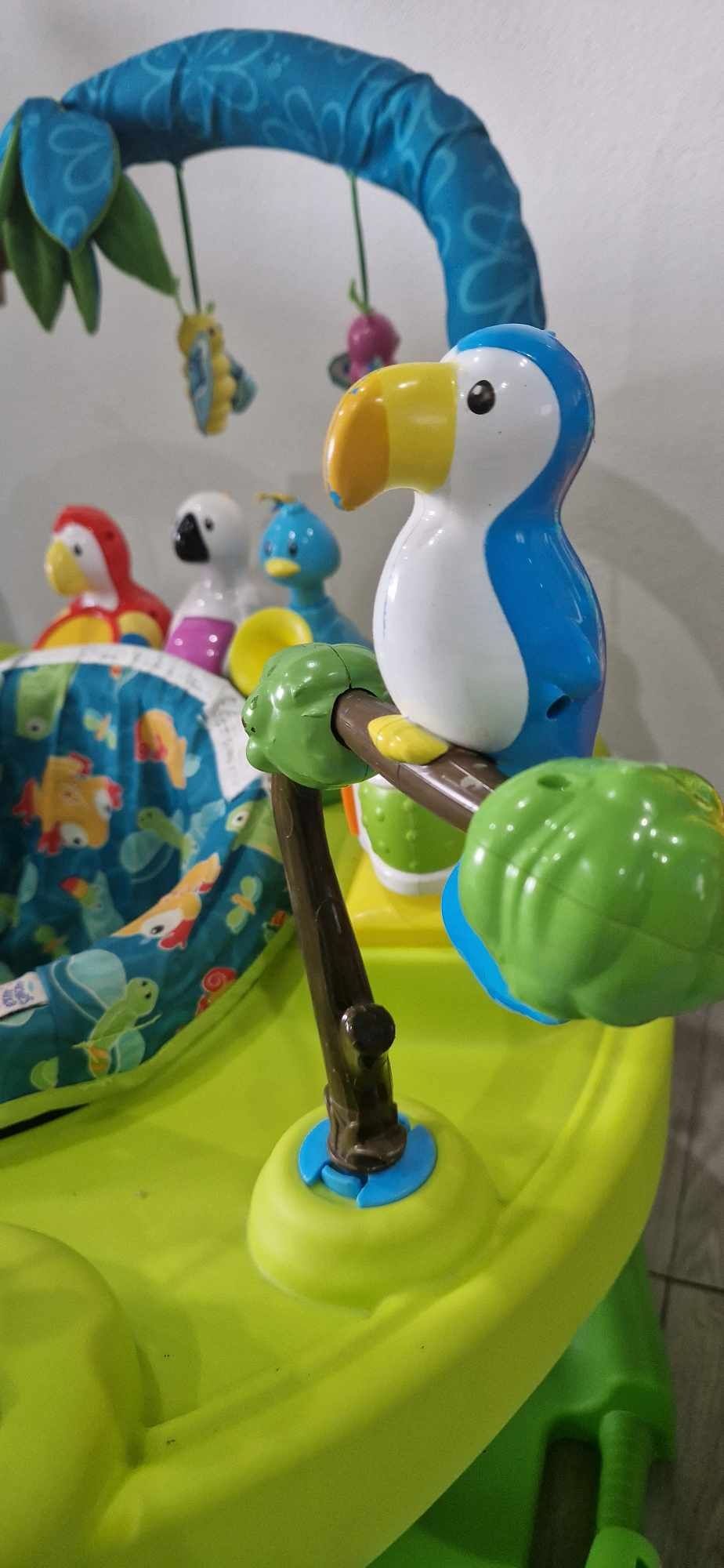Centru de joaca/jumper bebeluși cu jocuri interactive cu sunete și lum