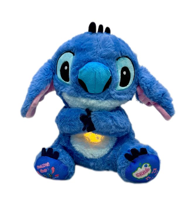 Дишащ плюшен Стич – 30 см, със светещо коремче