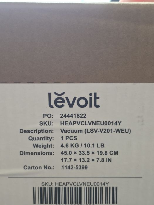 Aspirator Vertical Levoit LVAC-200 White, PRODUS NOU