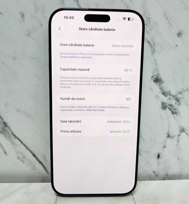 iPhone 16 Pro Max 256 GB Black 99% 165 Cicluri  Zeus Amanet 64982