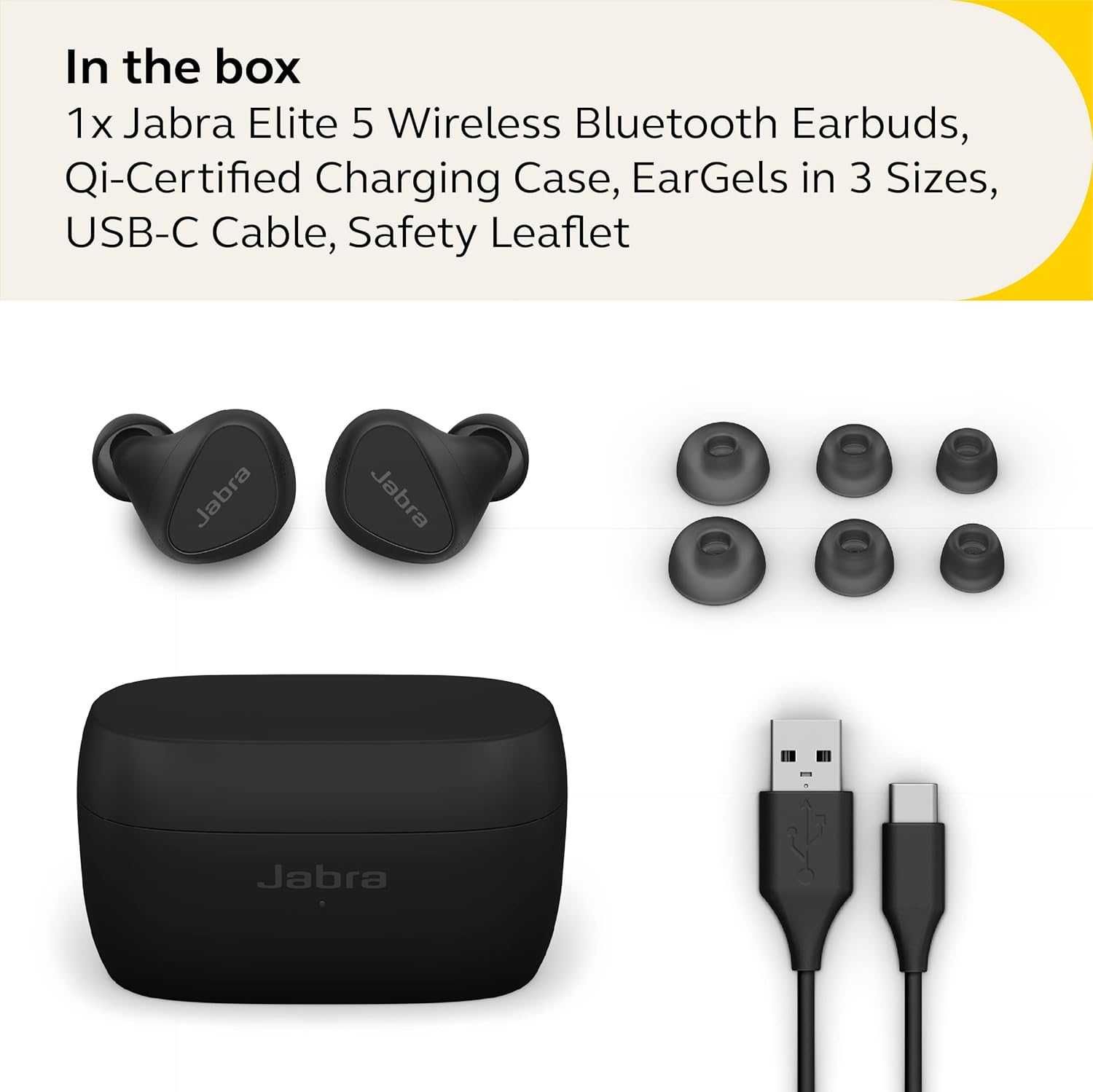 Безжични Bluetooth слушалки Jabra Elite 5 True Wireless In-Ear