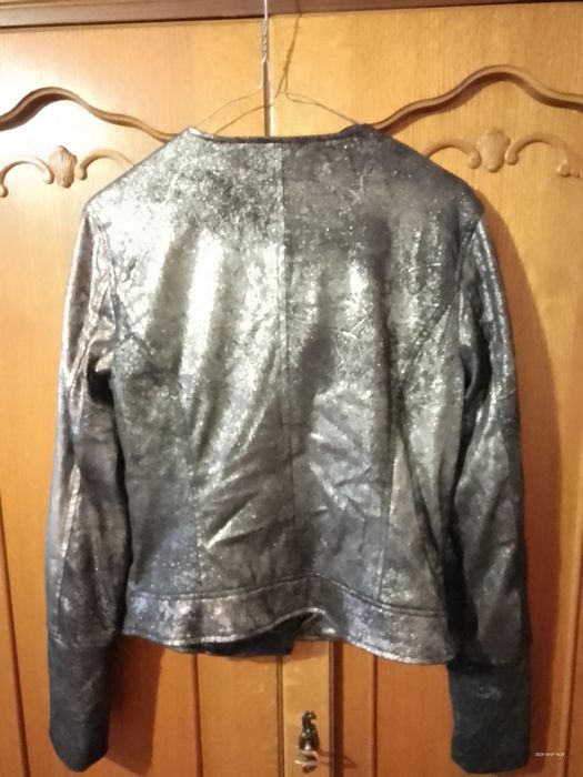 Jacheta argintie pentru fete