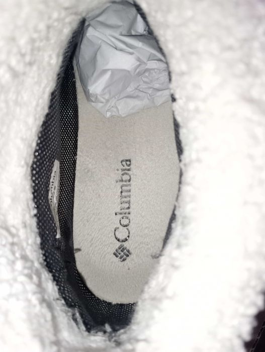 Дамски зимни боти Columbia orig бели,без закопчаване меки топли удобни