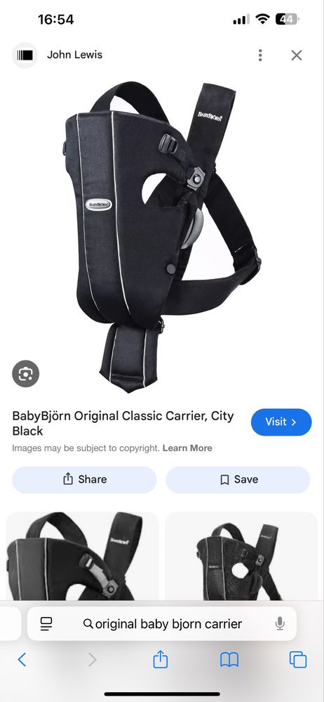 Babybjorn Classic бебешко кенгуру за бебеносеме