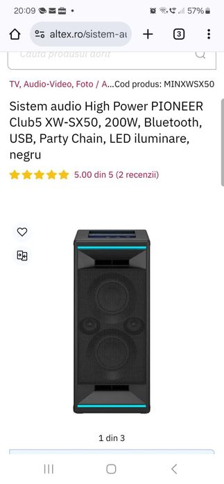 Boxa Pioneer XW-SX50