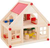 Дървена къща за кукли с мебели :: Немски дървени играчки, НОВА СТОКА