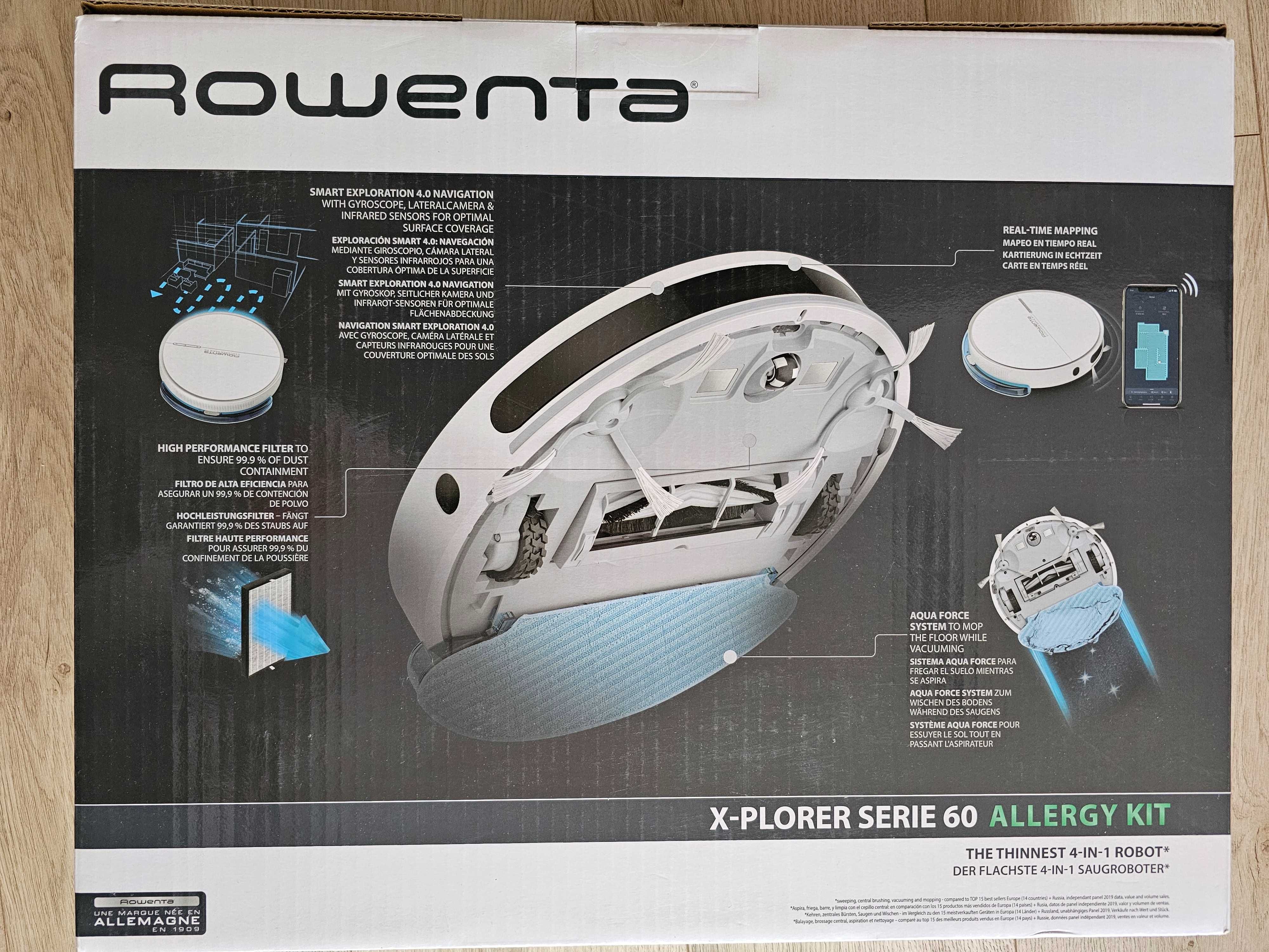 Прахосмукачка робот ROWENTA X-PLORER Allergy Serie 60 RR7447WH