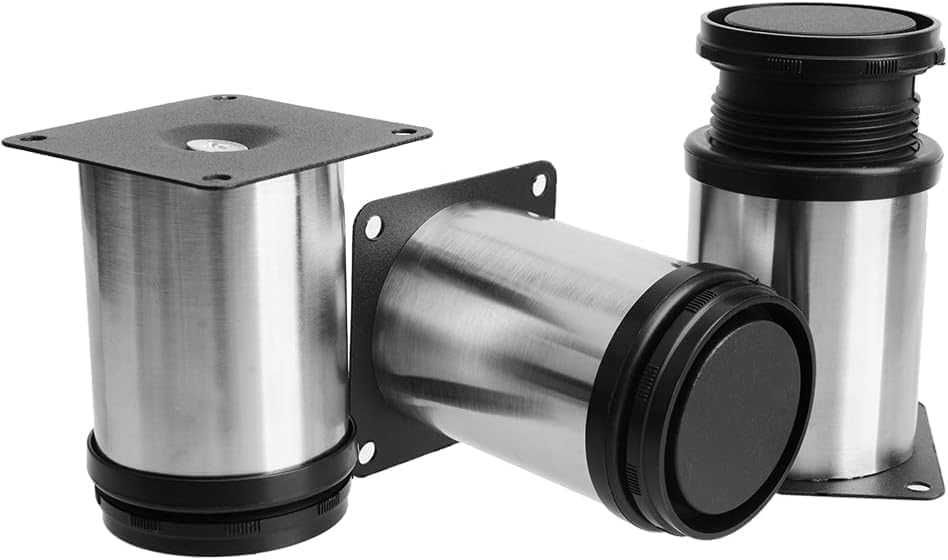 Pachet 4 picioare mobilier inox, dulap, canapea 5,12,20 sau 25 cm