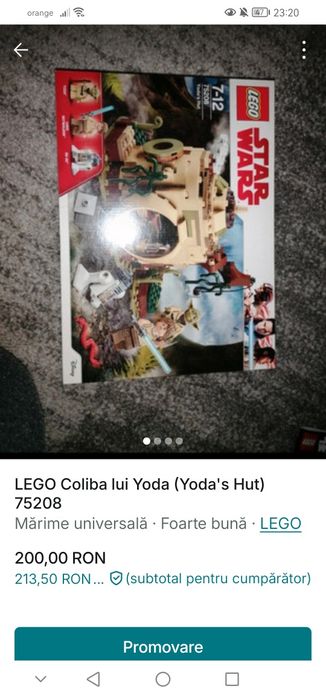 Lego Coliba lui Yoda 75208