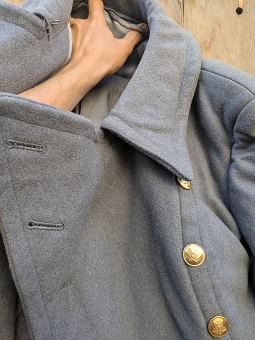 Шинель офицерская голубая