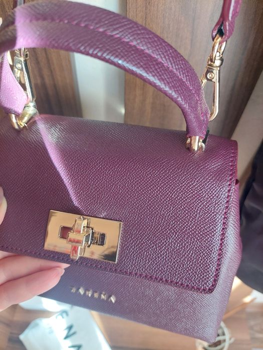 Естествена кожа чанта ZARENA