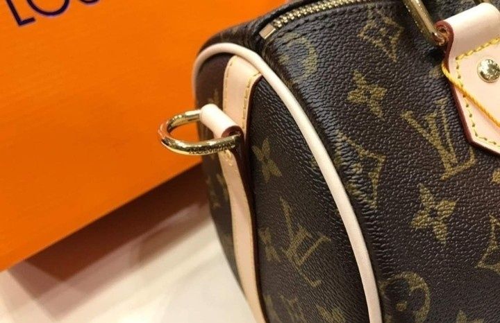 Geanta Louis Vuitton Speedy, super model, accesorii aurii,saculet