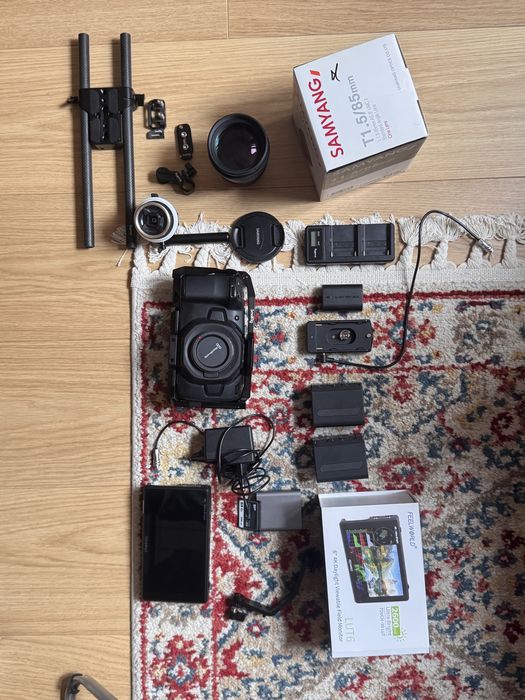 BMPCC 4K + Samyang 85mm/1.5 & аксесоари