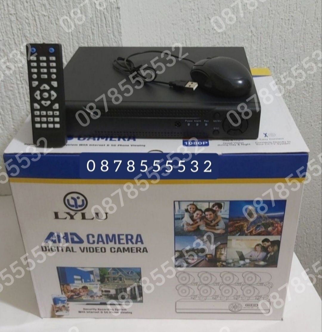 ПРОМО!Комплект 4 камери и 4 канален DVR видео наблюдение 5 мегапиксела