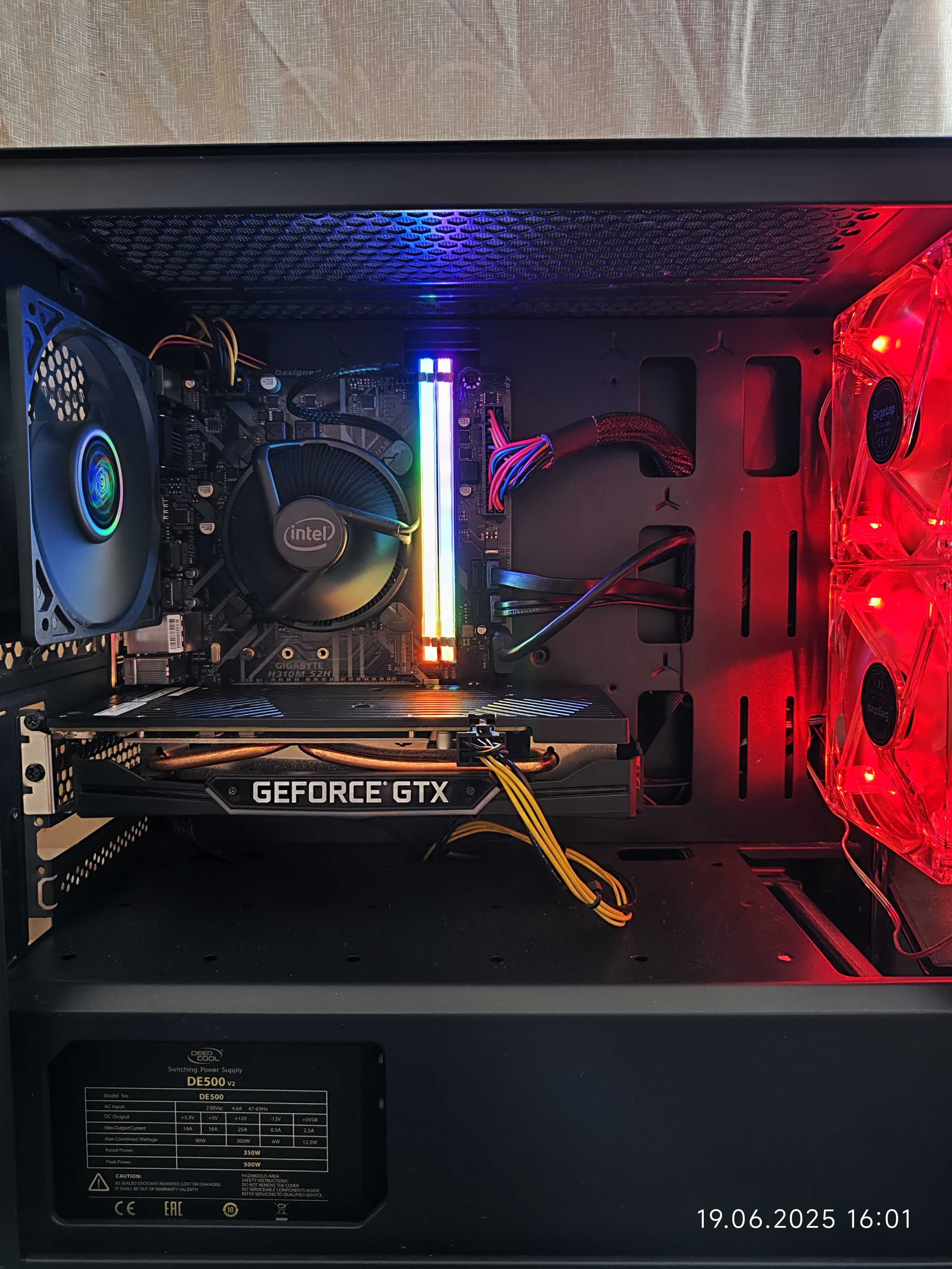 Геймърски i3 9100f, GTX 1660 6GB SUPER, RAM 16GB