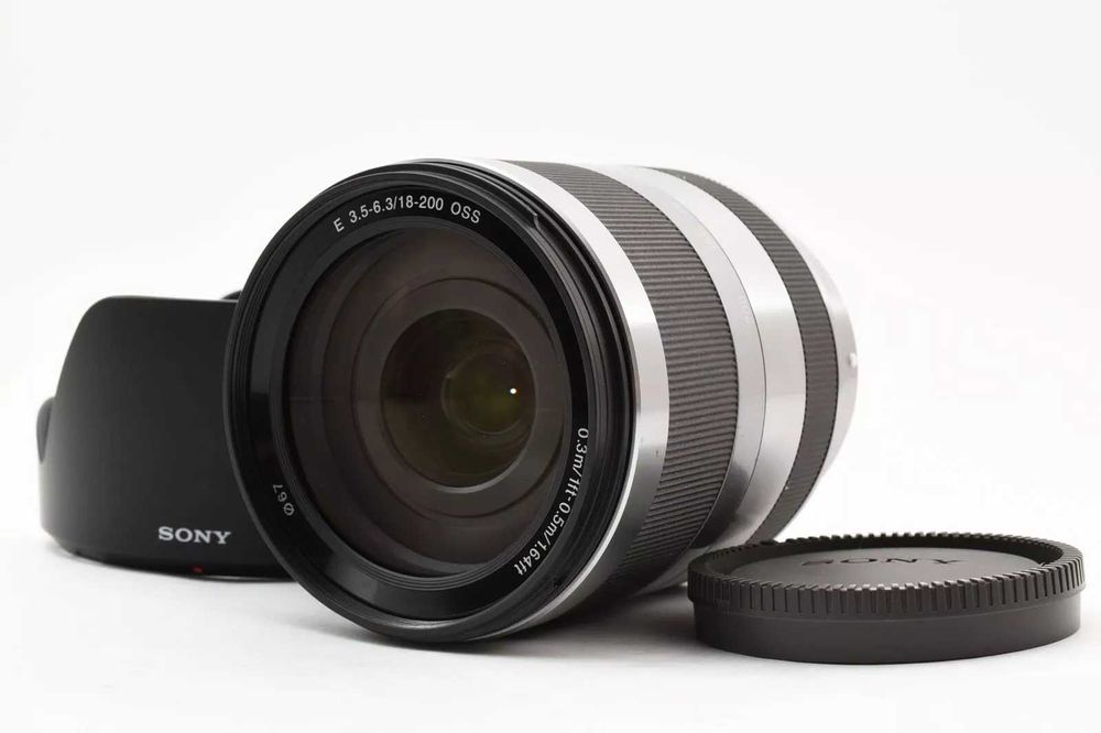Obiectiv Sony E 18-200mm OSS Zoom Silver Lens Sel18200
