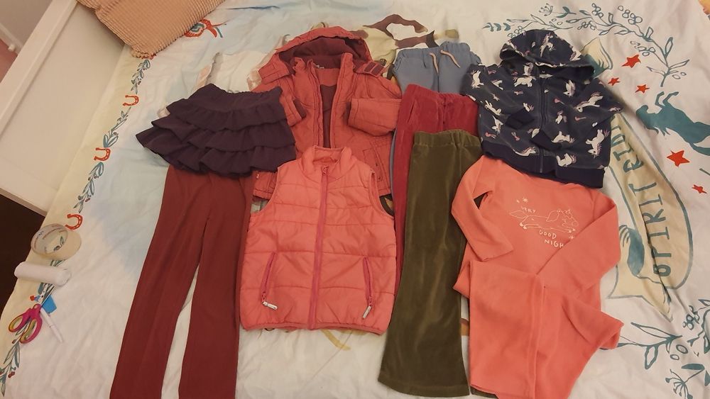 Lot hainute toamna/iarna fetite 116