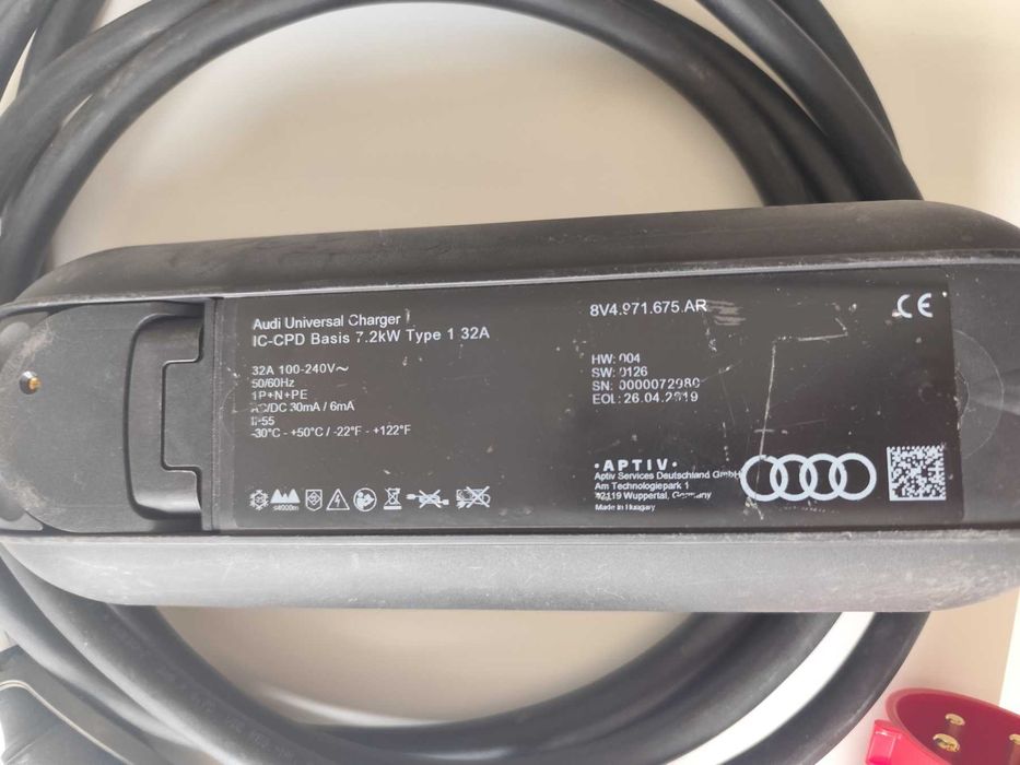 ОРИГИНАЛНА Мобилна Станция AUDI/PORSCHE 7,2 KW/32 A Type 1