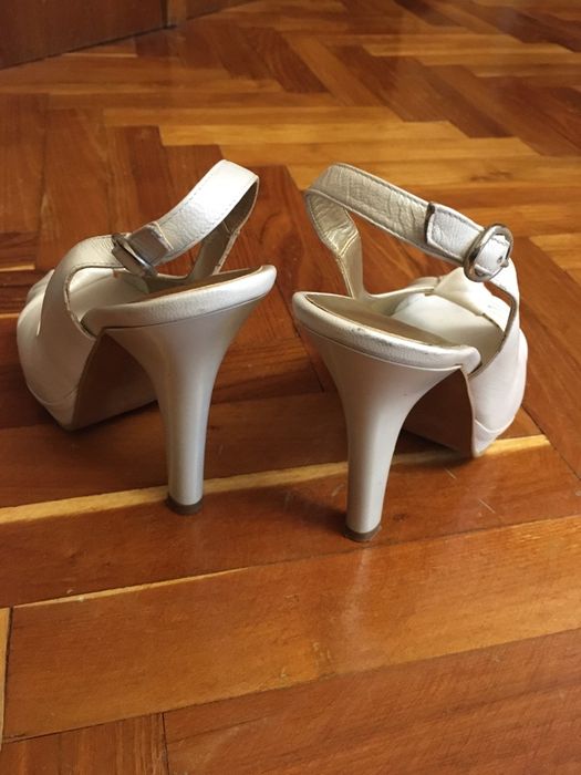 Sandale mireasa cu toc inalt