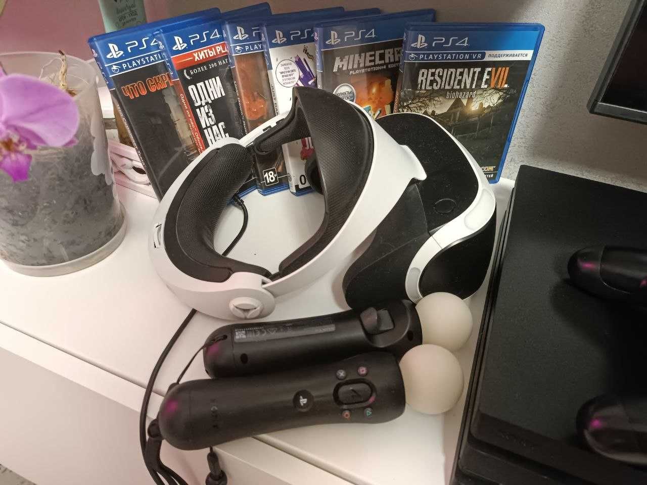 PlayStation 4 Pro + VR + 3 игры для VR (очки виртуальной реальности)