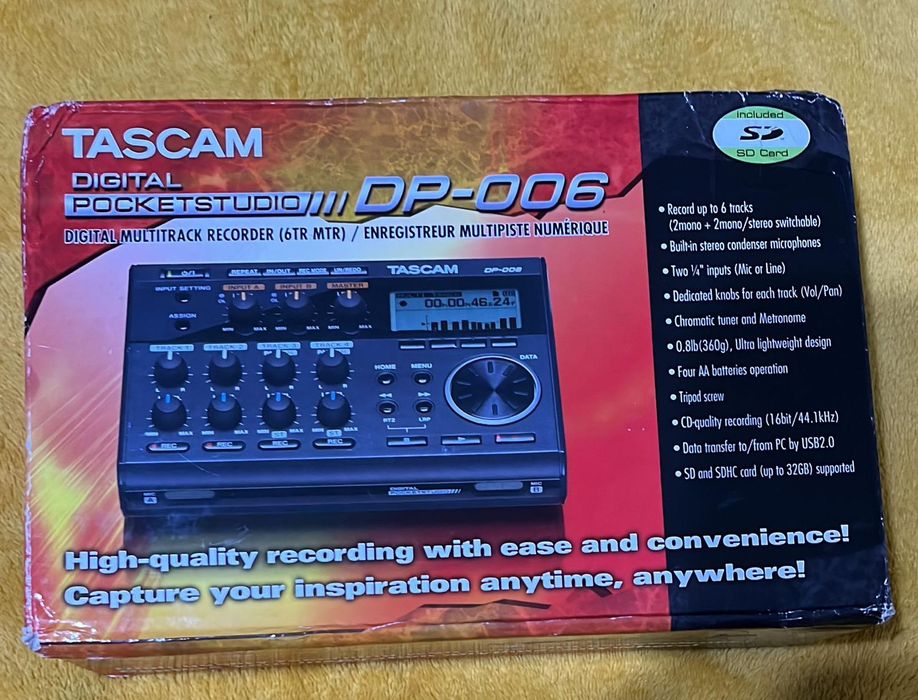 Recorder tascam nou in cutie