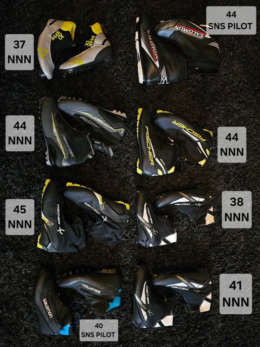 Ghete clapari ski fond - schi - fischer salomon sns nnn pilot prolink