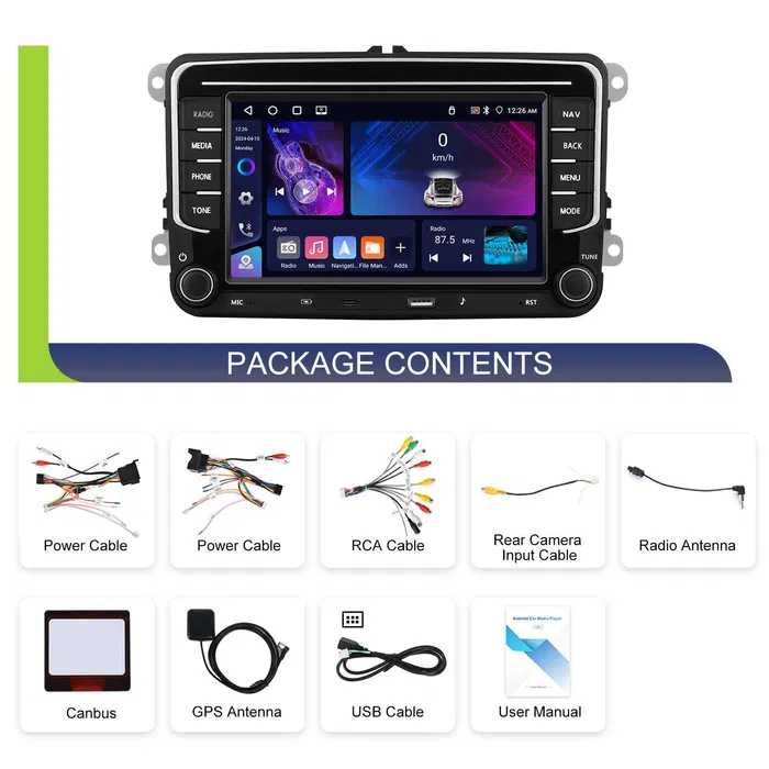 Navigatie 2GB VW Golf Passat B6 B7 CC T5 Polo Tiguan Touran CARPLAY