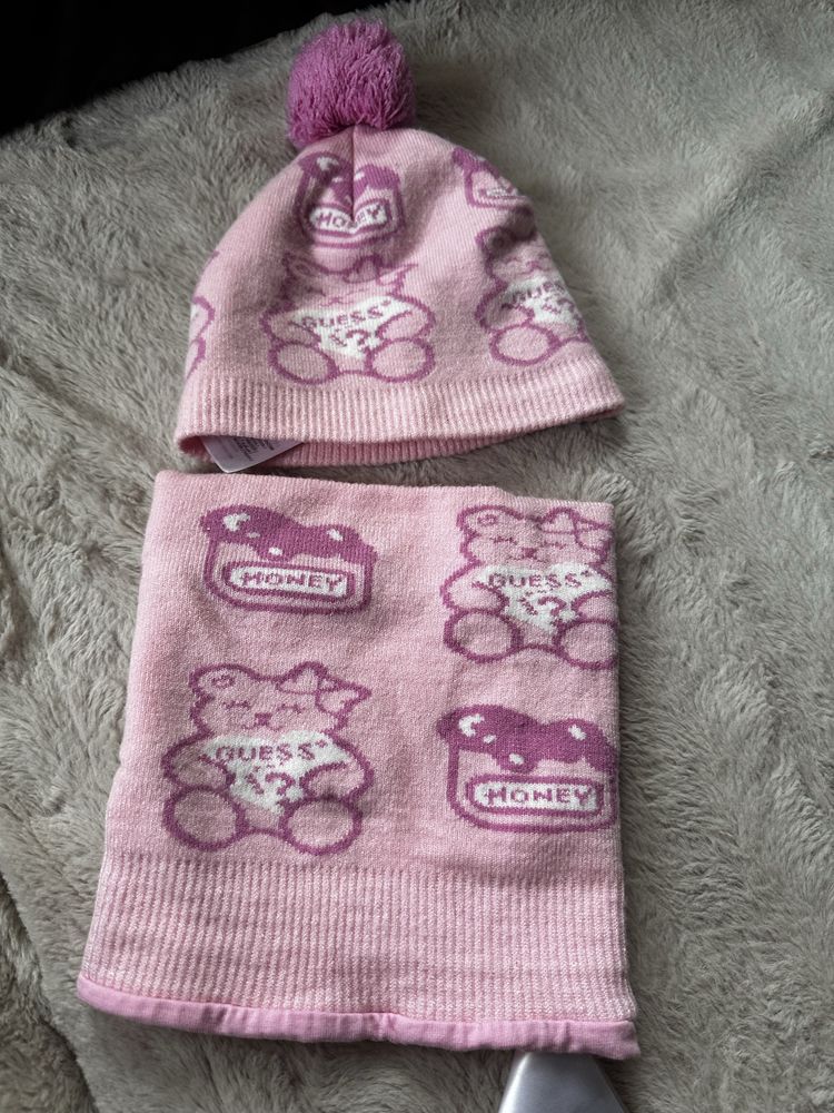 Шапка и шал бебе Guess