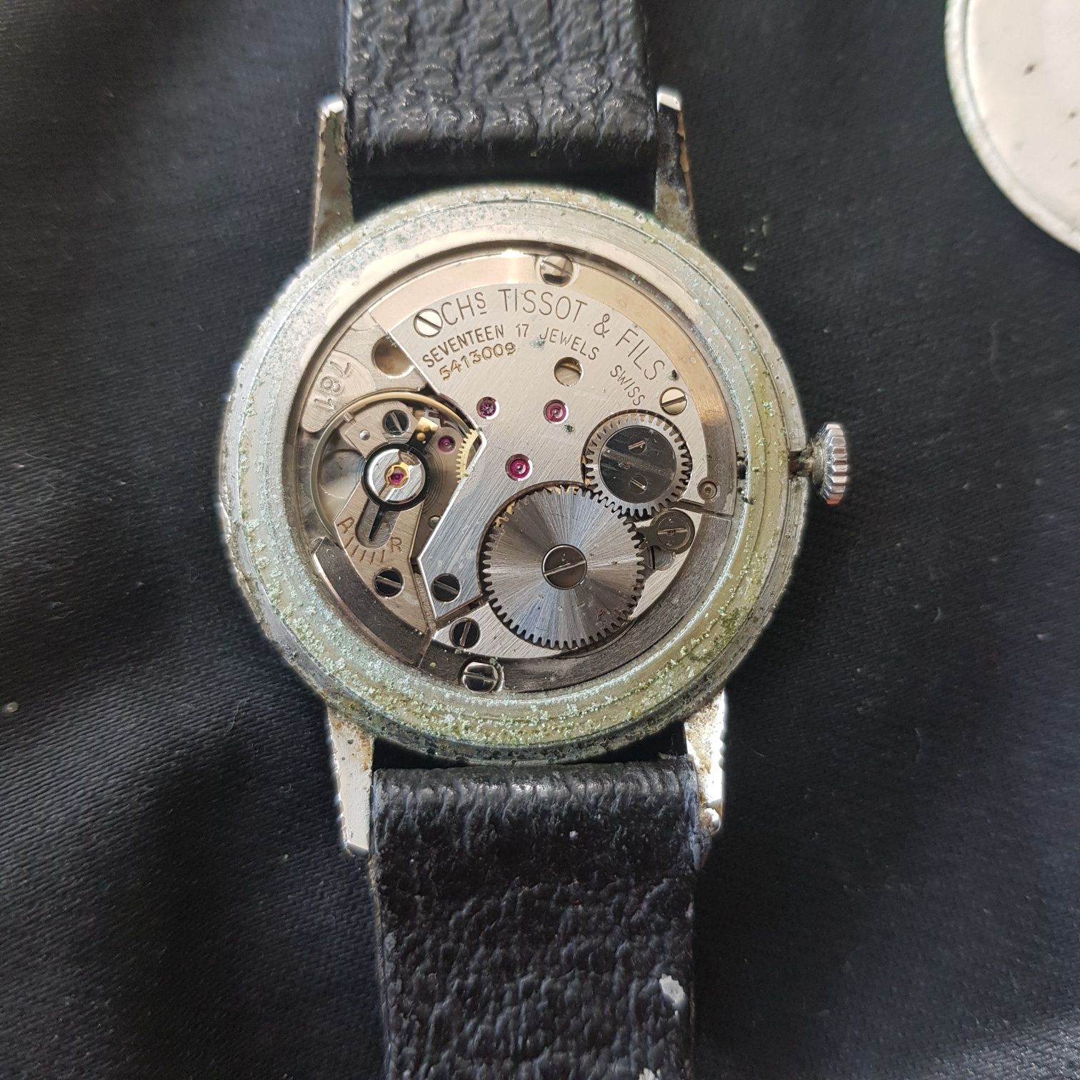 Античен швейцарски часовник tissot&fils