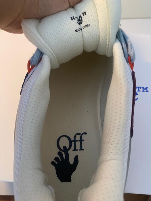 Adidasi/Sneakers Off-White Odsy-1000 Cream White Blue
