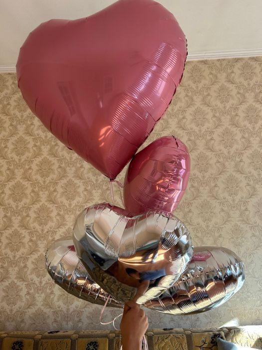 Набор воздушных шаров с сердечками