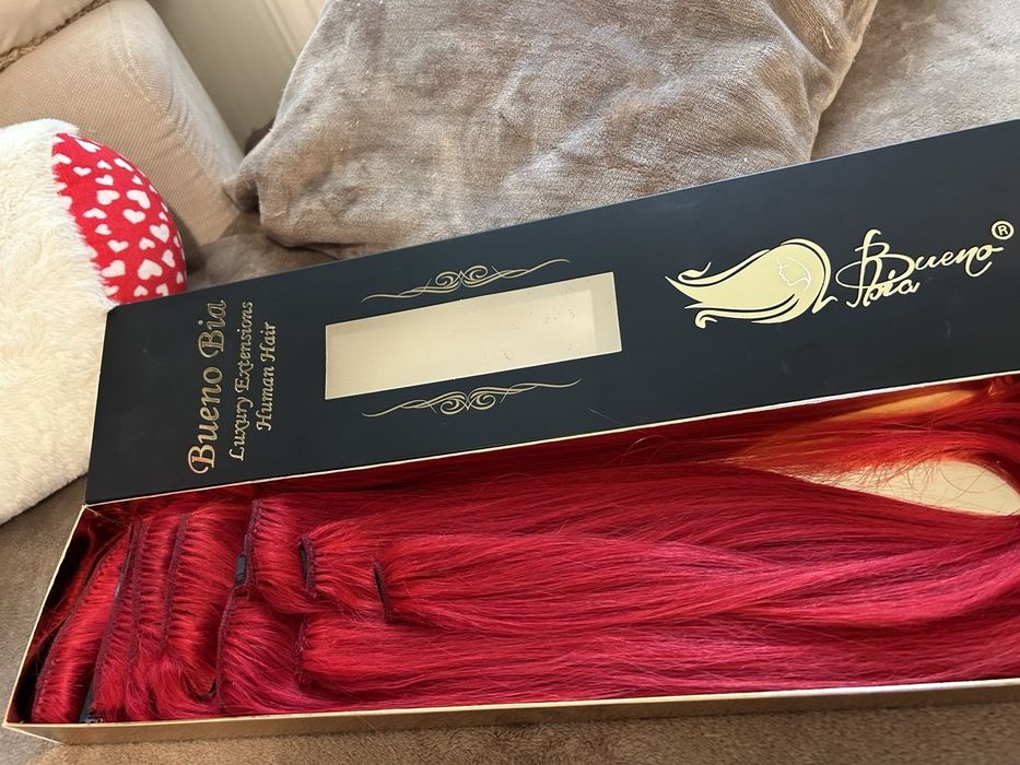 Extensii clip-on ROSU INTENS