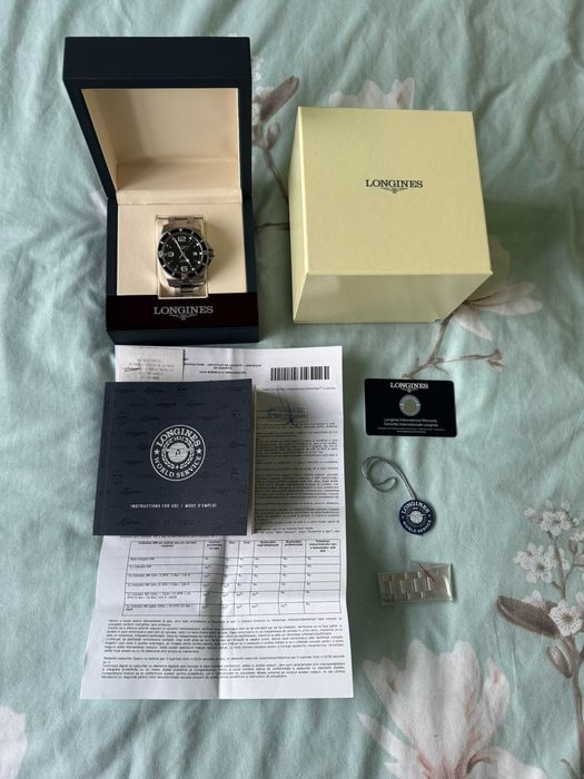 Ceas Longines HydroConquest 44 mm, Automatic, Black Dial