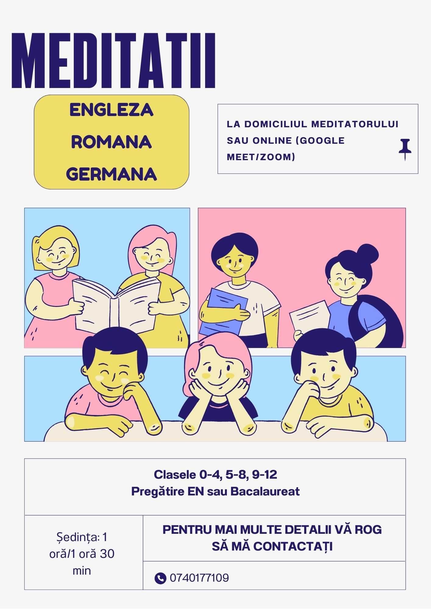 Meditații Engleză/Germană/Română