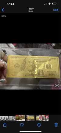 Bancnota din aur de 100 dolari