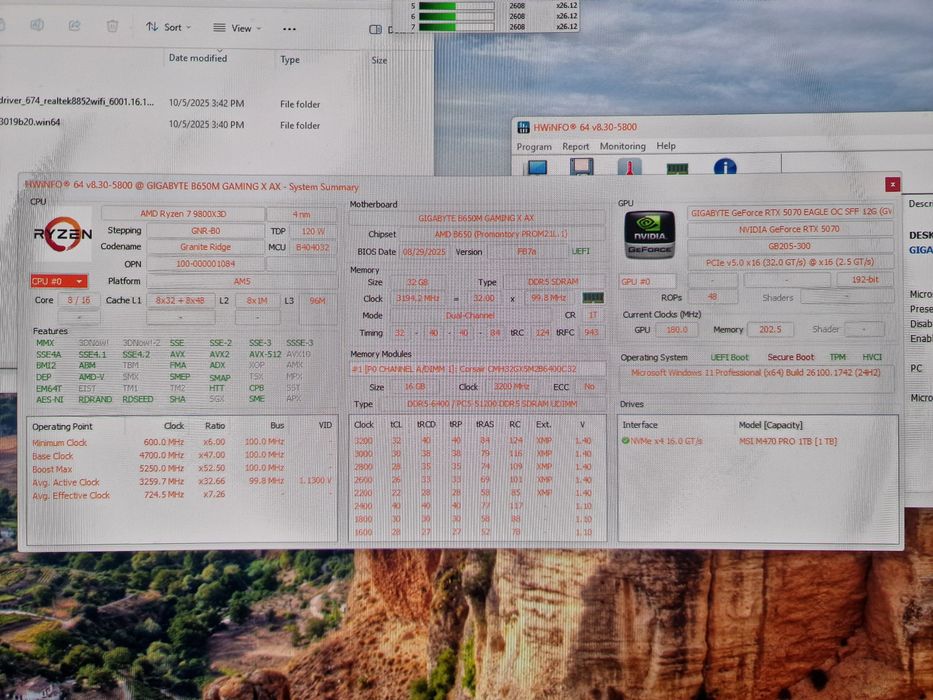 PC Gaming RTX 5070, 9800X3D, 32gb, ssd 1Tb