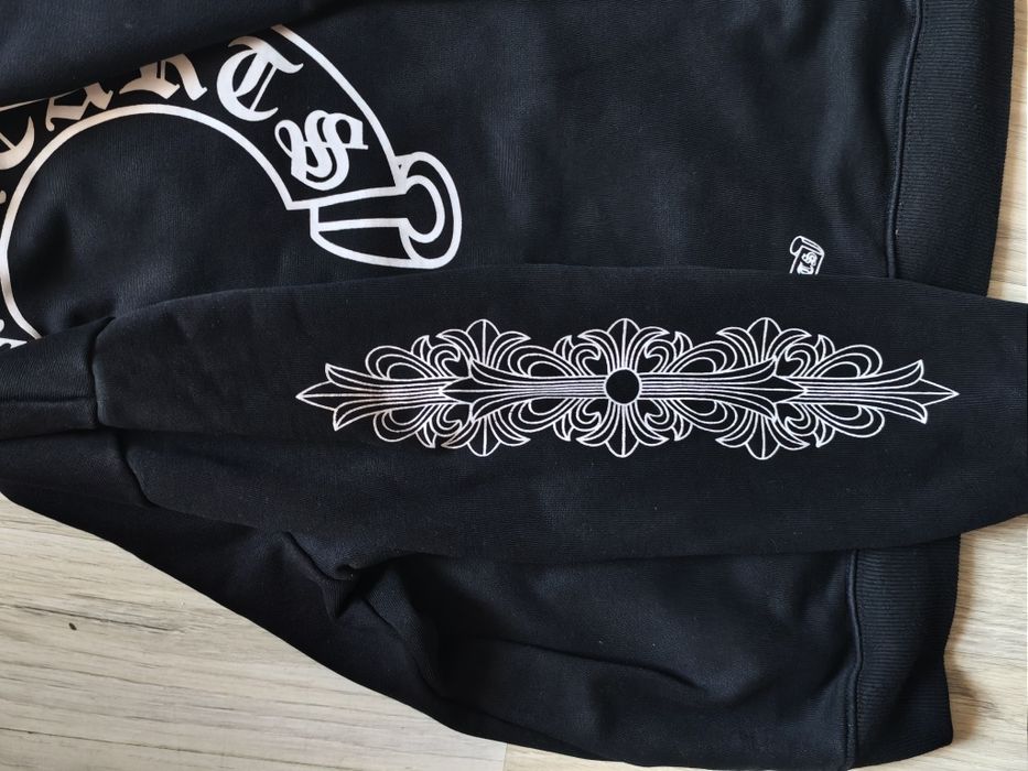 Chrome Hearts Black Zip Up Hoodie
