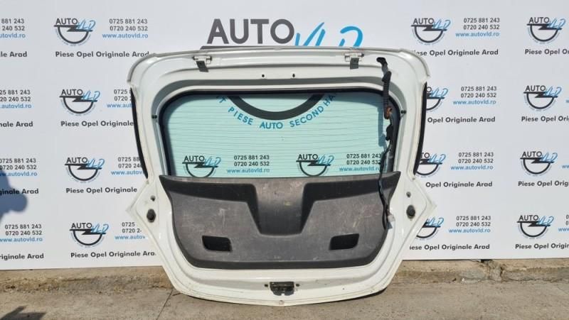 Haion cu luneta Z474 alb Opel Corsa D