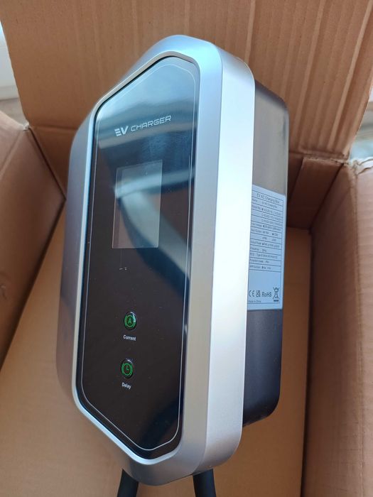 Зарядна Станция за Електромобил с WiFi, 7 kW, Тип 2, за Стенен Монтаж