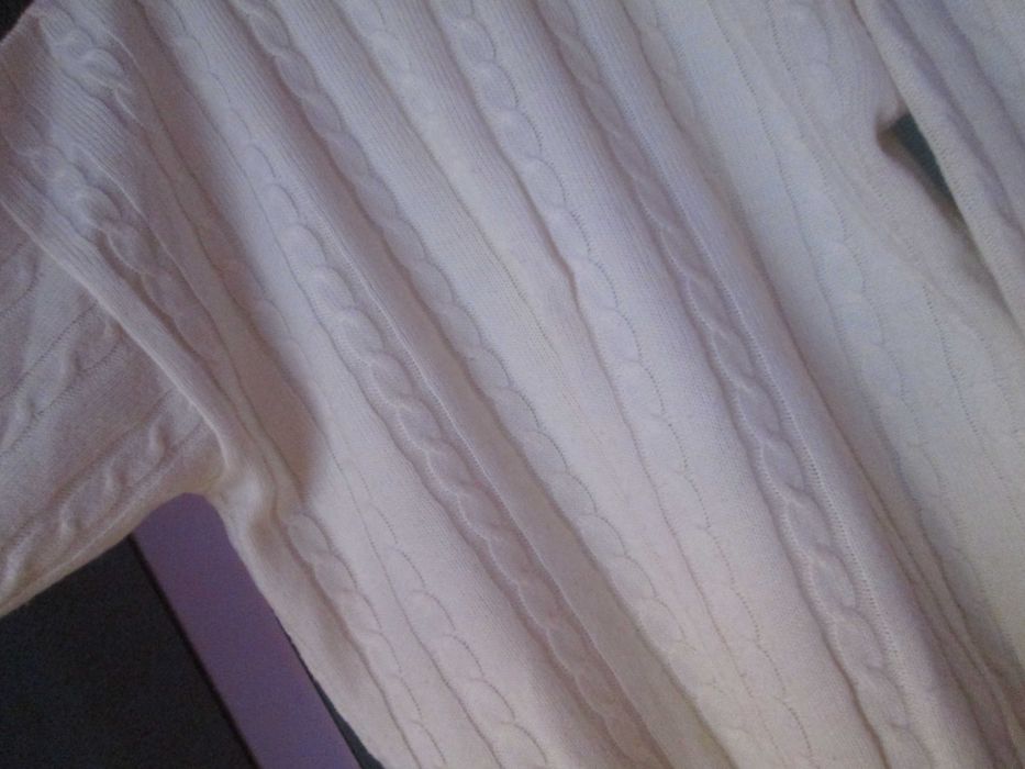 pulover crem/alb elegant L/XL