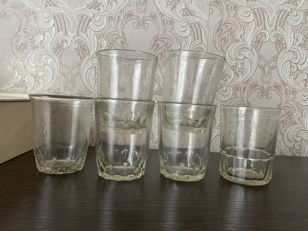 Советские стаканы граненные